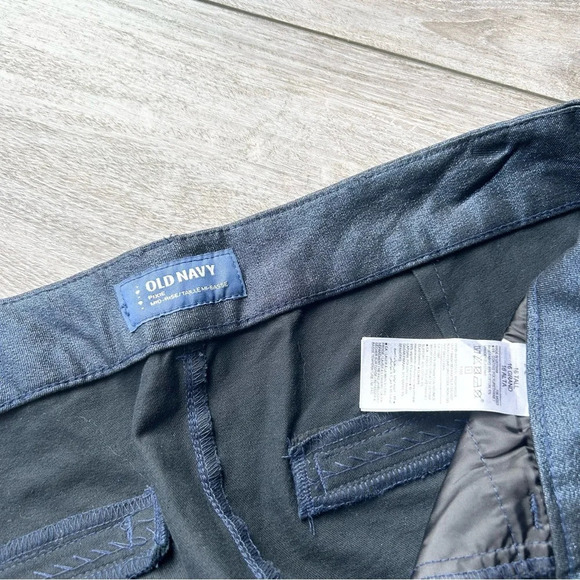 Old Navy Pixie Foil Navy Shimmer Ankle Pants - Picture 8 of 12